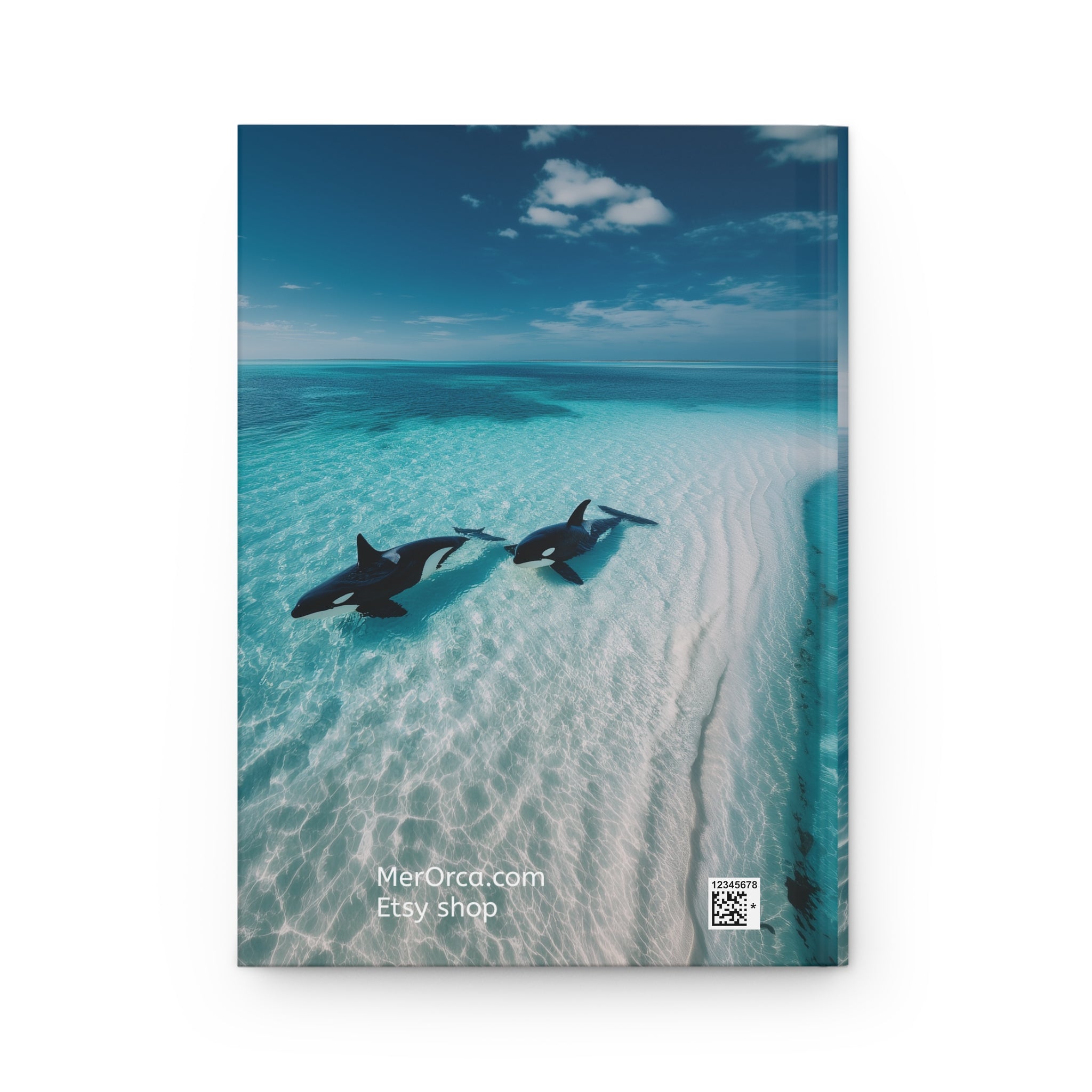 Orca Ocean Hardcover Journal Serene Marine Writing Notebook