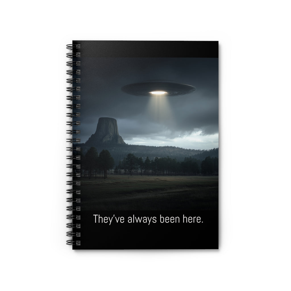 UFO-Themed Spiral Notebook - Perfect for Alien Enthusiasts, Sci-Fi Lovers, Journaling, Gifts, and More!