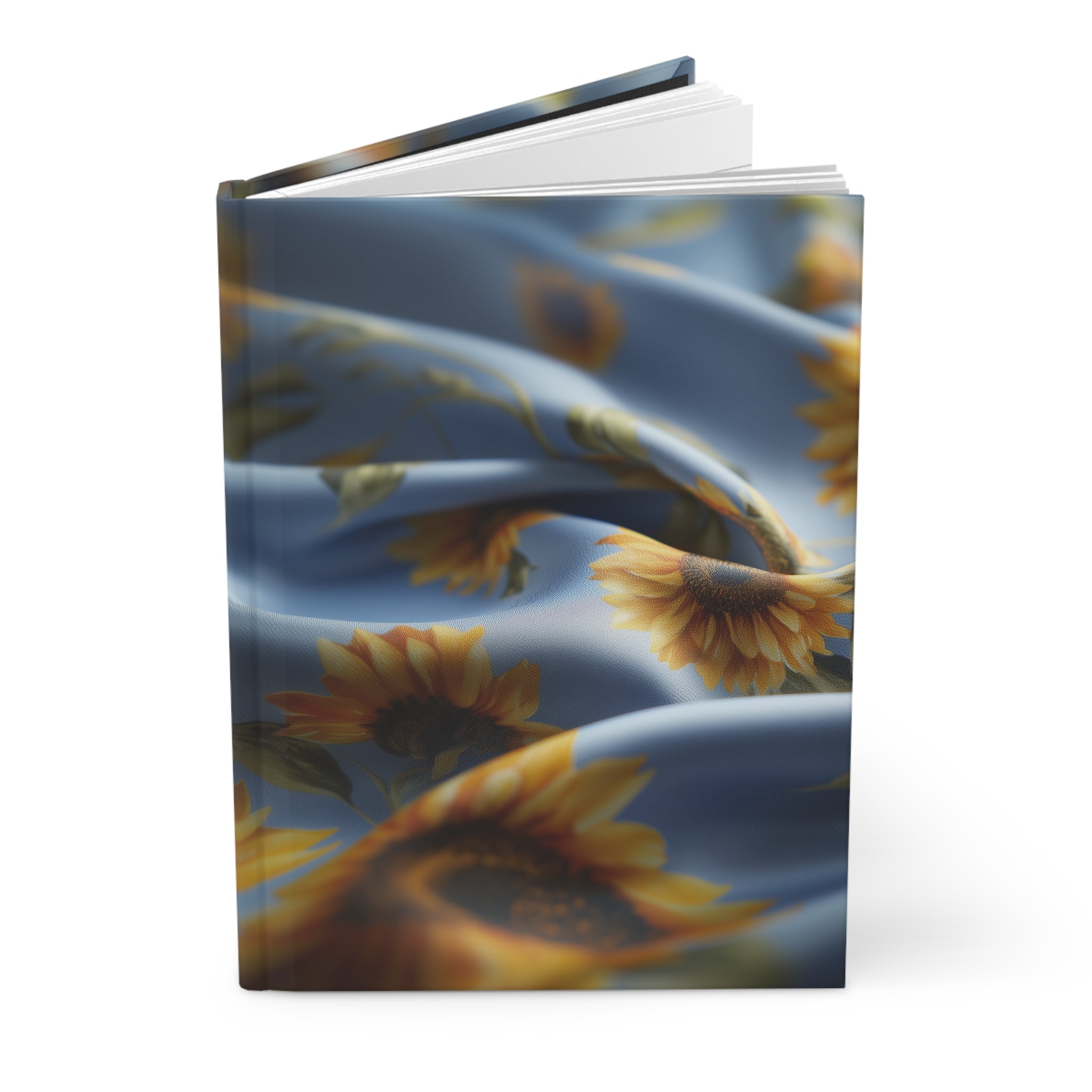 Sunflower Silk Hardcover Journal Notebook