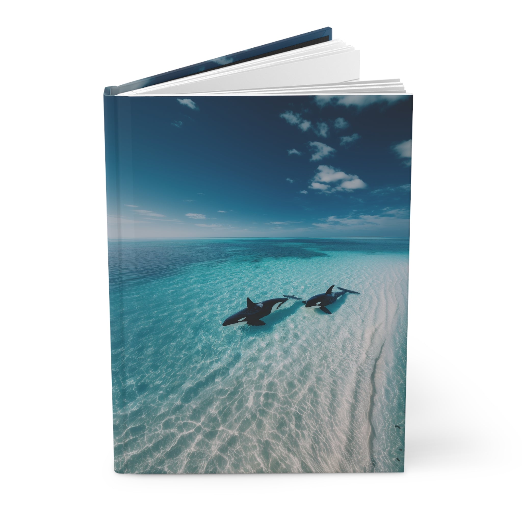 Orca Ocean Hardcover Journal Serene Marine Writing Notebook