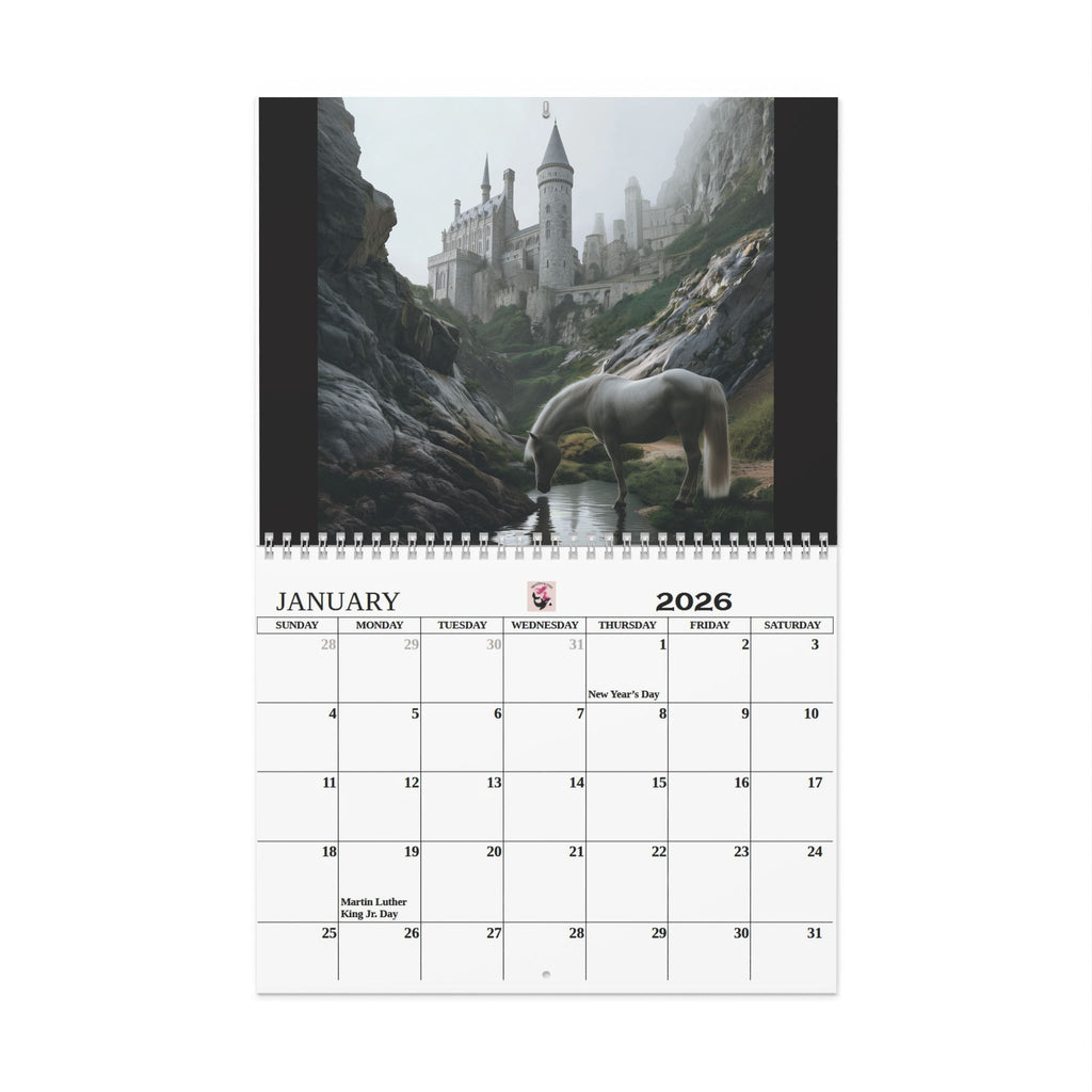 Magical Tribute Wall Calendar  Fantasy Calendar 2026