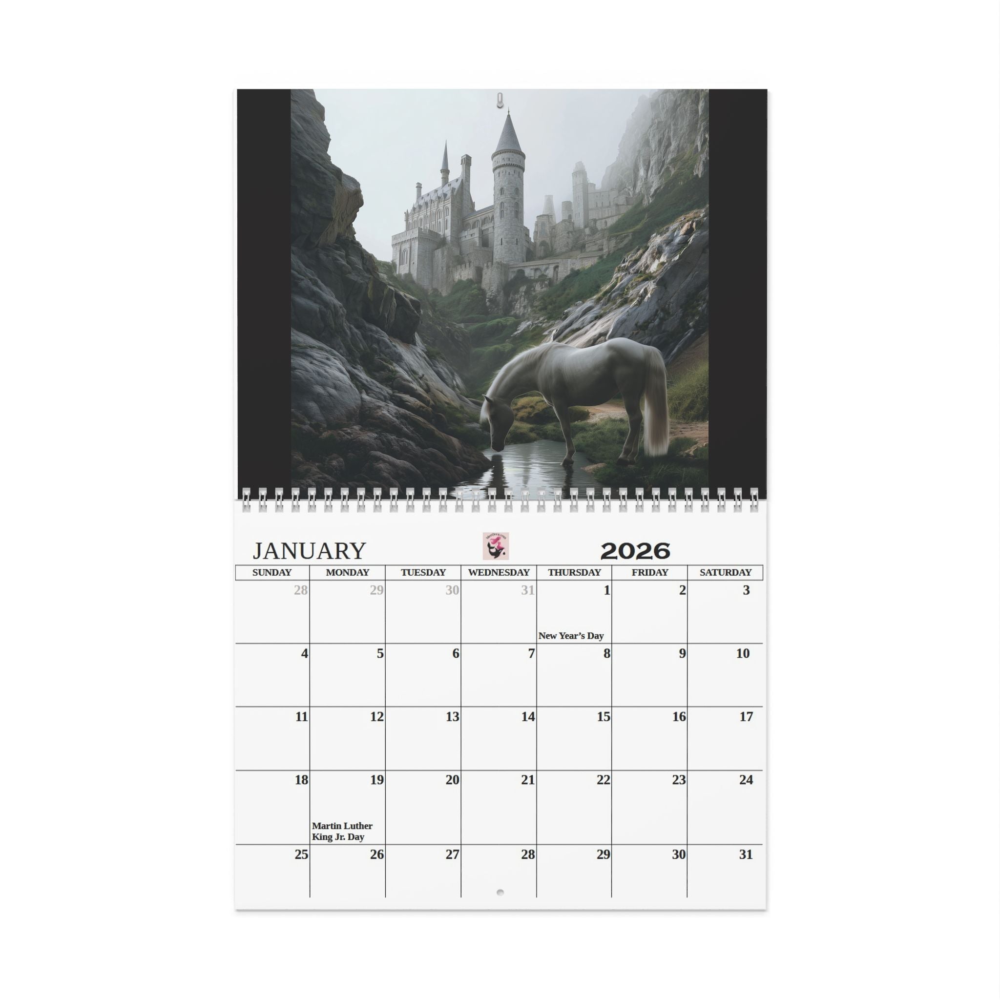 Magical Tribute Wall Calendar  Fantasy Calendar 2026