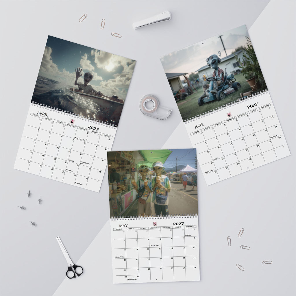 2027 Aliens Among Us Wall Calendar