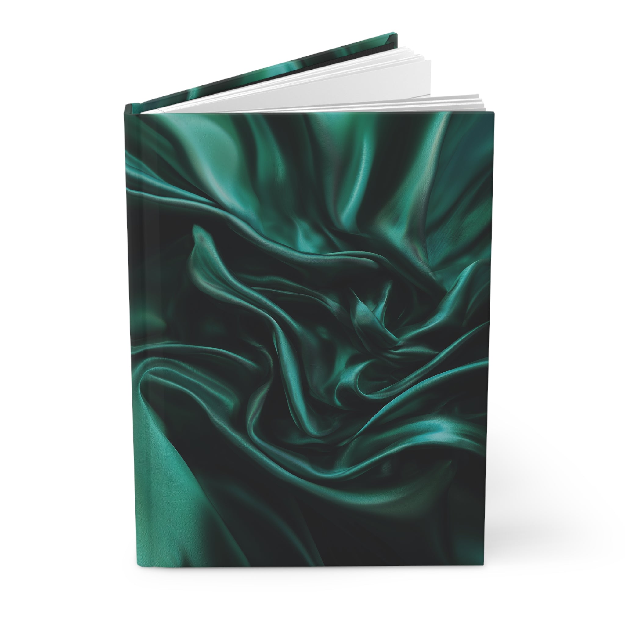 Emerald Green Silk Texture Hardcover Journal