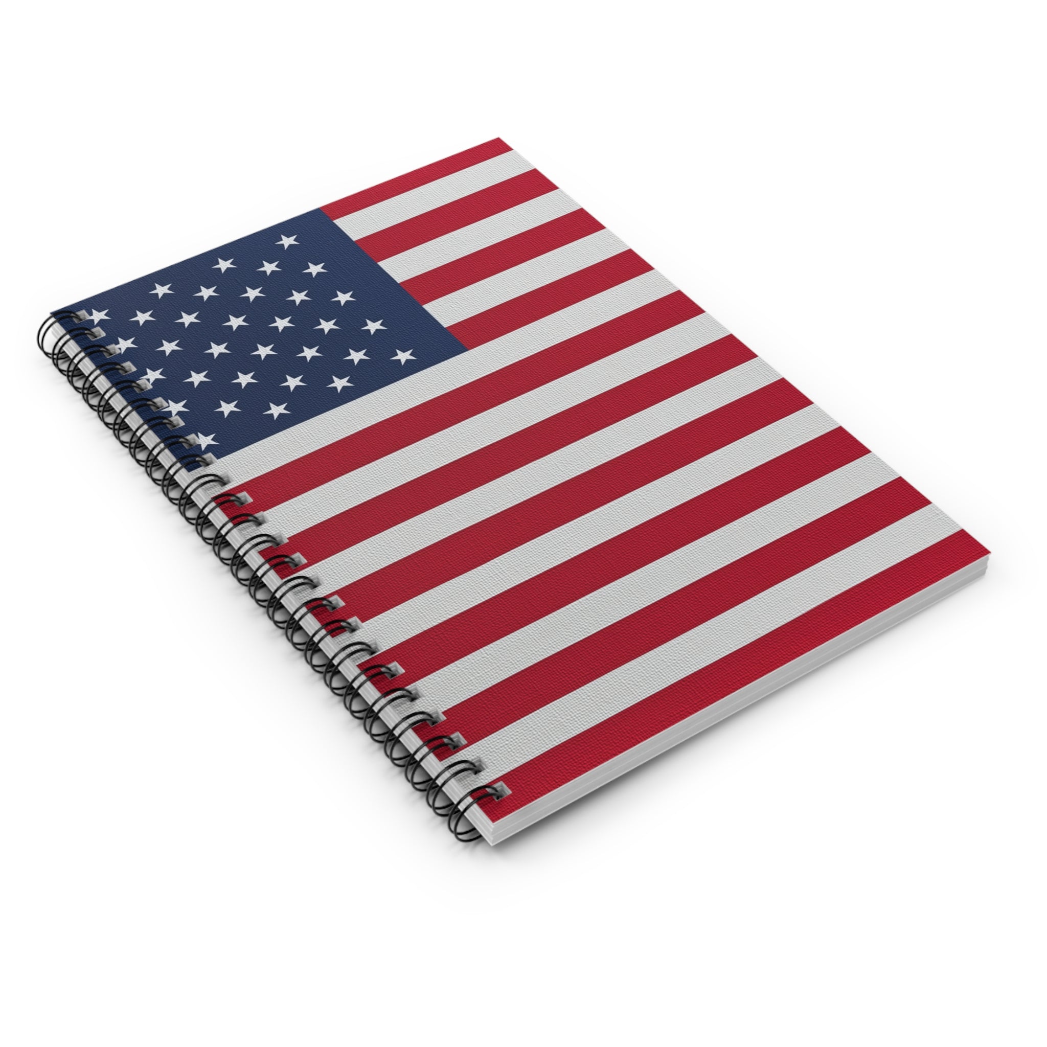 Patriotic Spiral Notebook - Ruled Line | USA Flag Design | Perfect for Note-Taking | Great Gift for Students and Veterans | Ideal for [...]