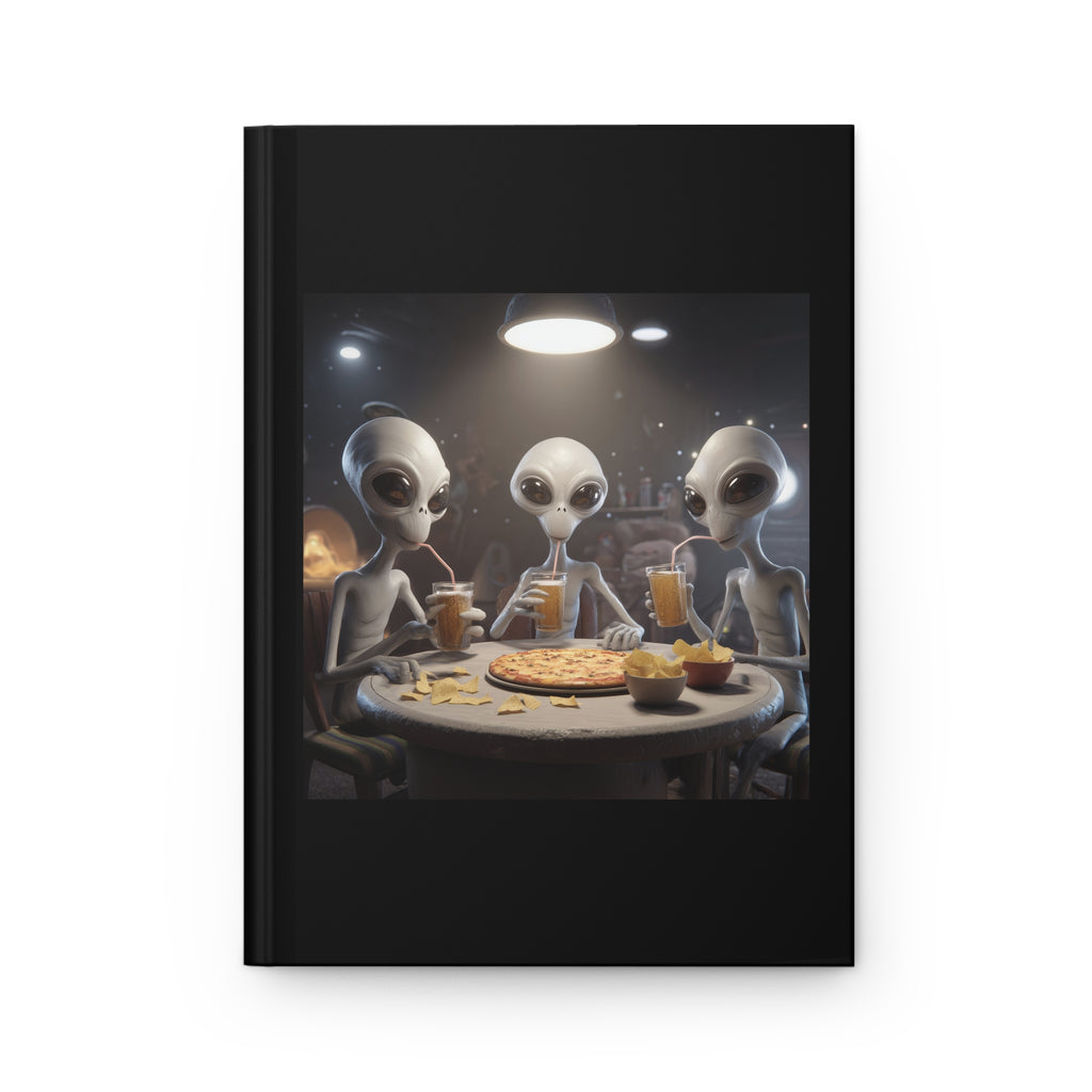 Alien Pizza Night Hardcover Fun Journal