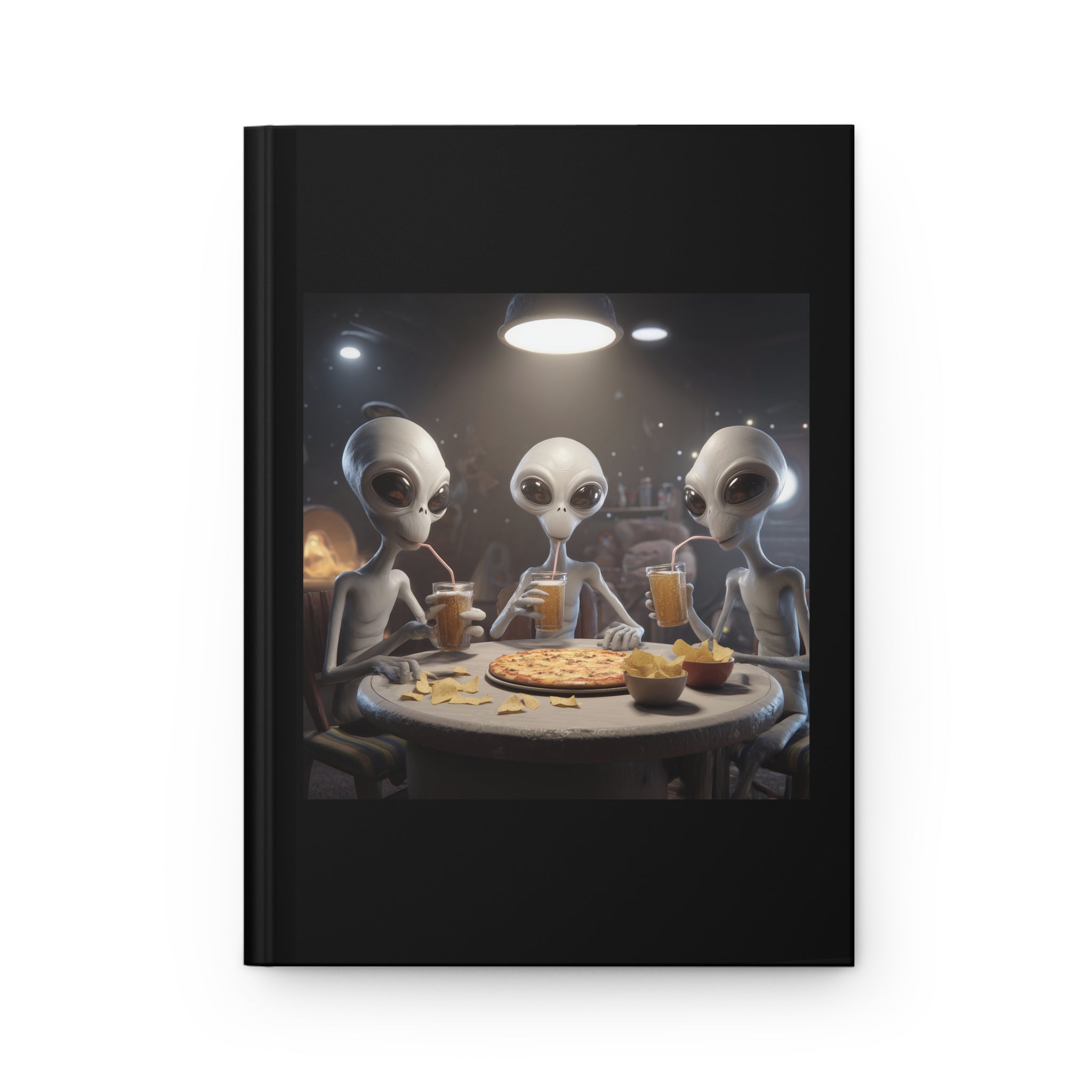 Alien Pizza Night Hardcover Fun Journal