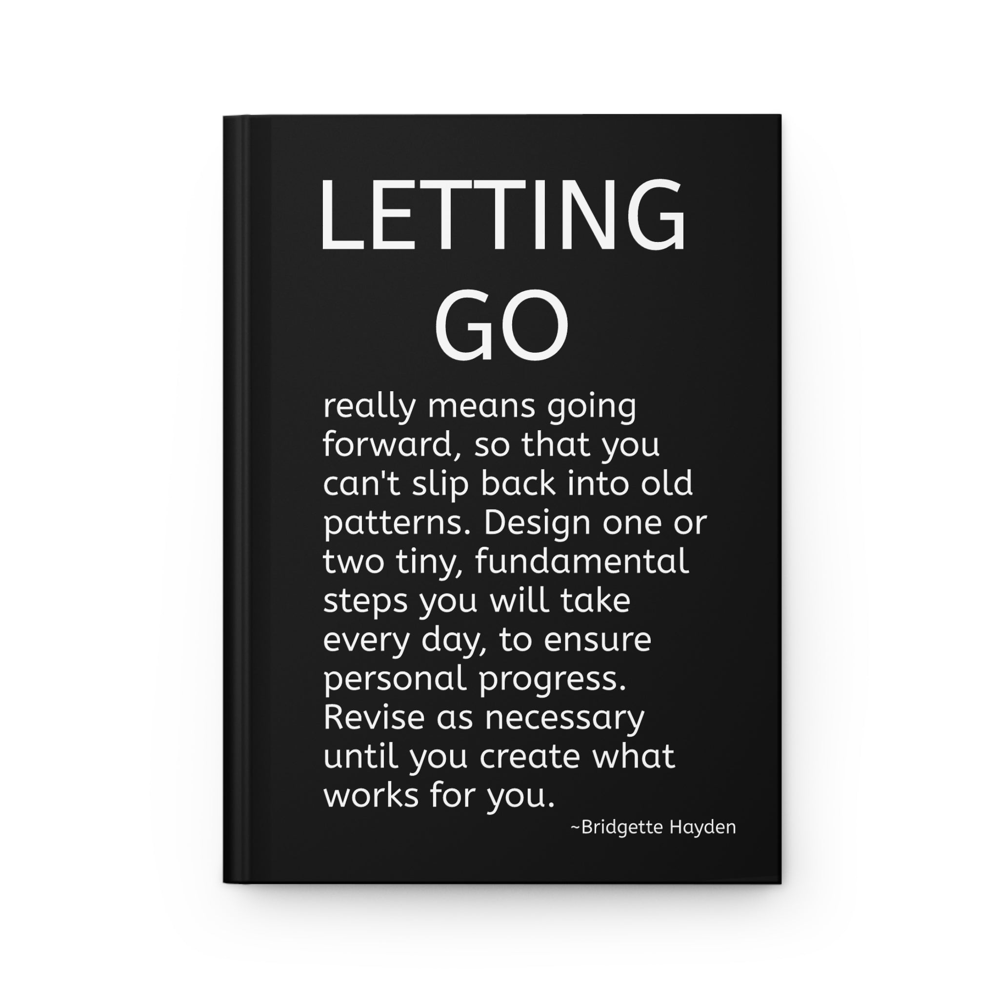 Letting Go Hardcover Journal Inspirational Self-Help