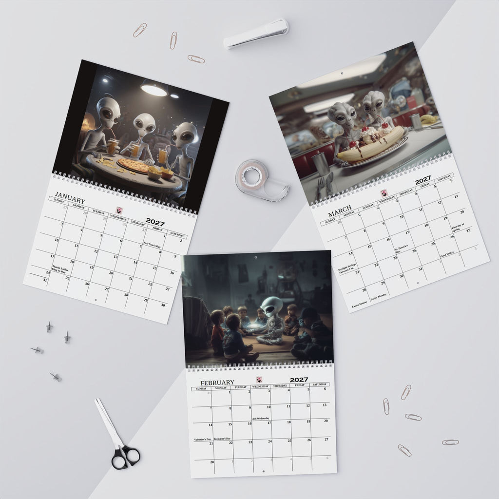 2027 Aliens Among Us Wall Calendar