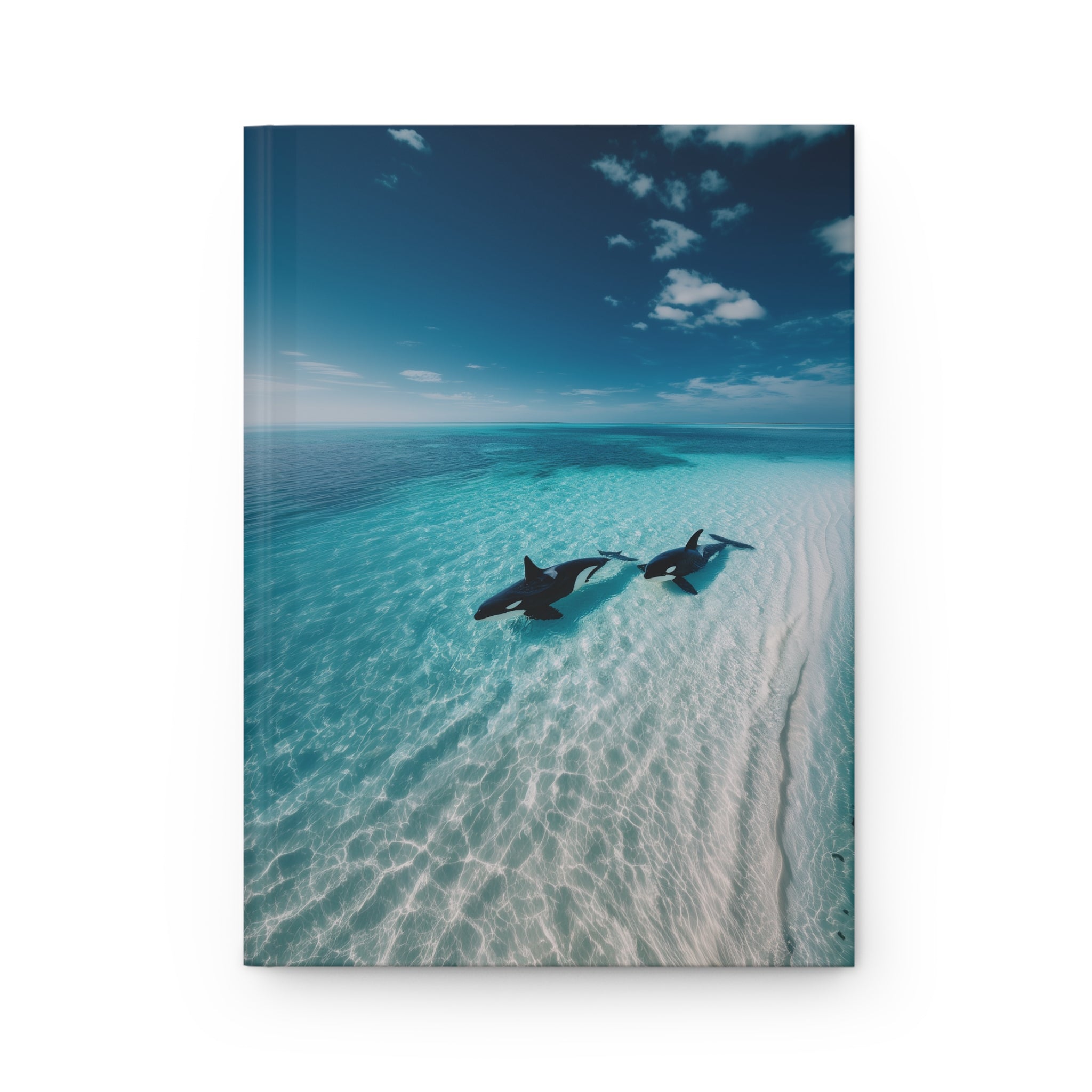 Orca Ocean Hardcover Journal Serene Marine Writing Notebook