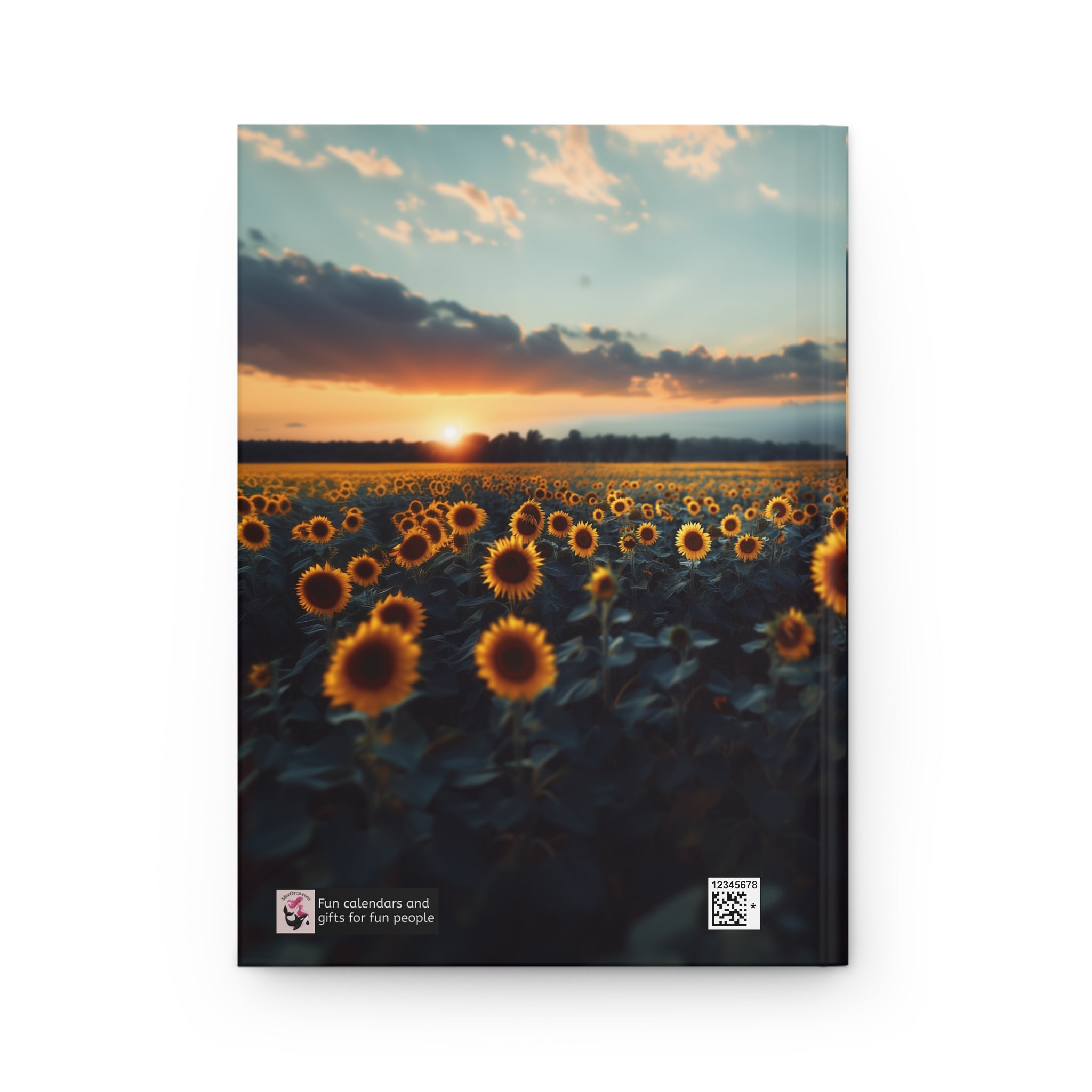Sunflower Field Hardcover Journal