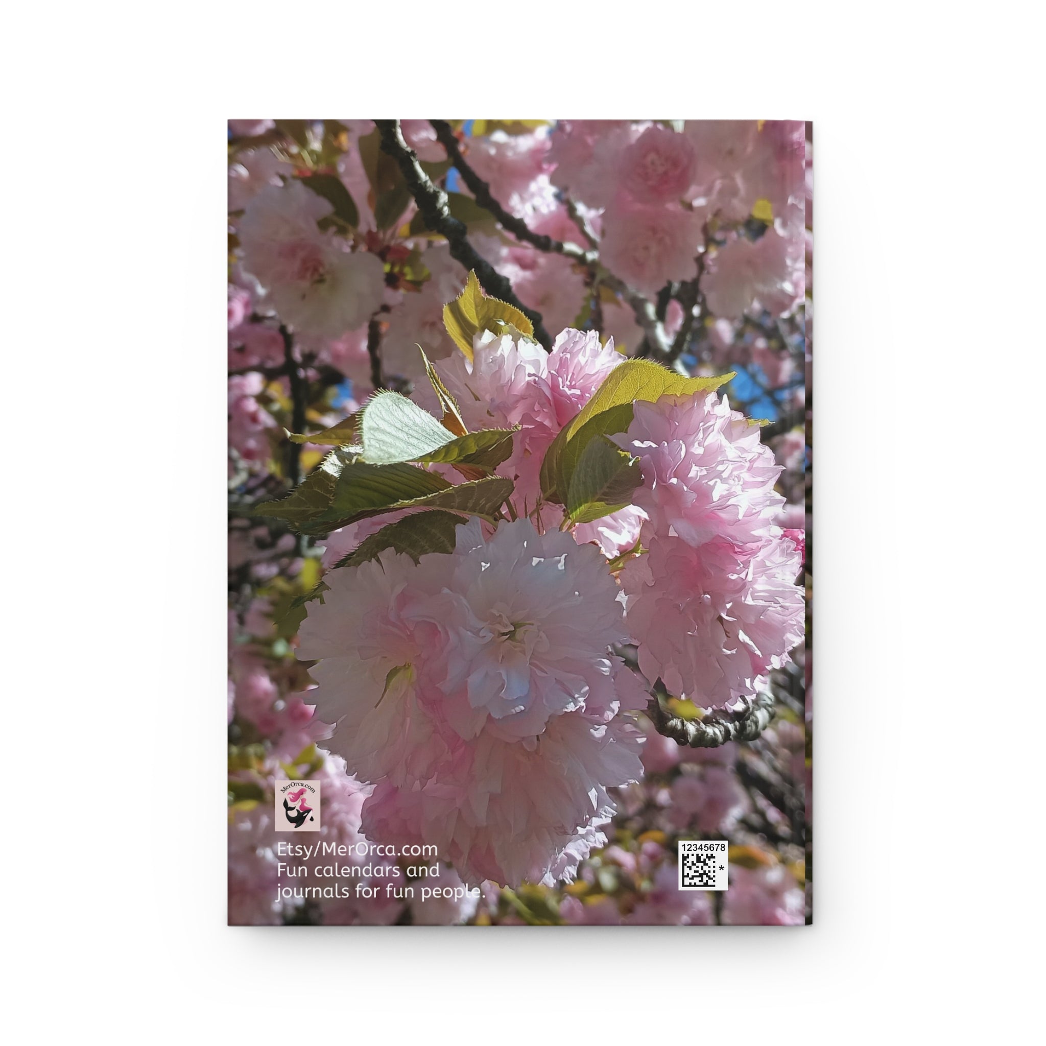 Pink Floral Hardcover Journal Notebook Gift