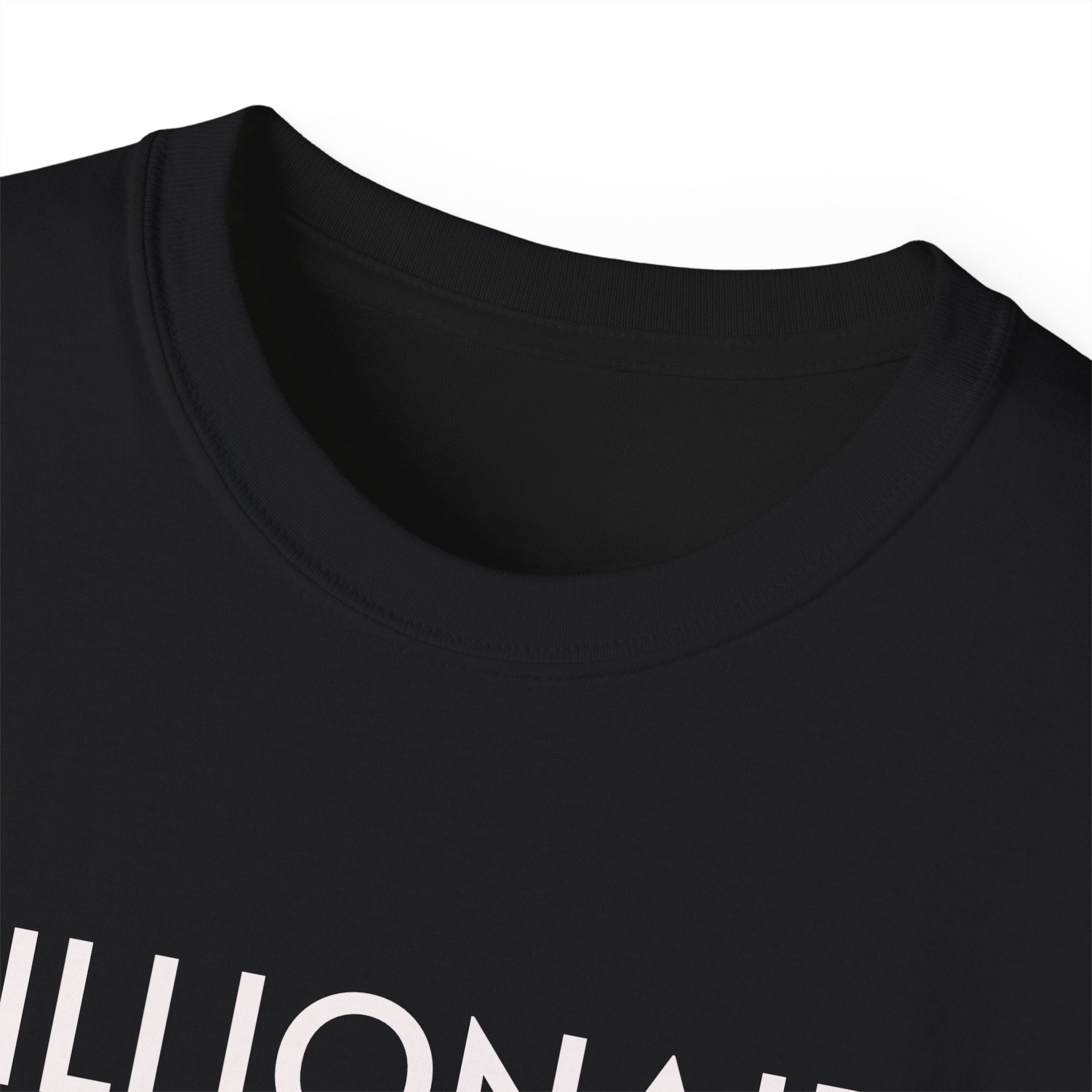 Millionaire (in training) Black Tee — Motivational Graphic T-Shirt