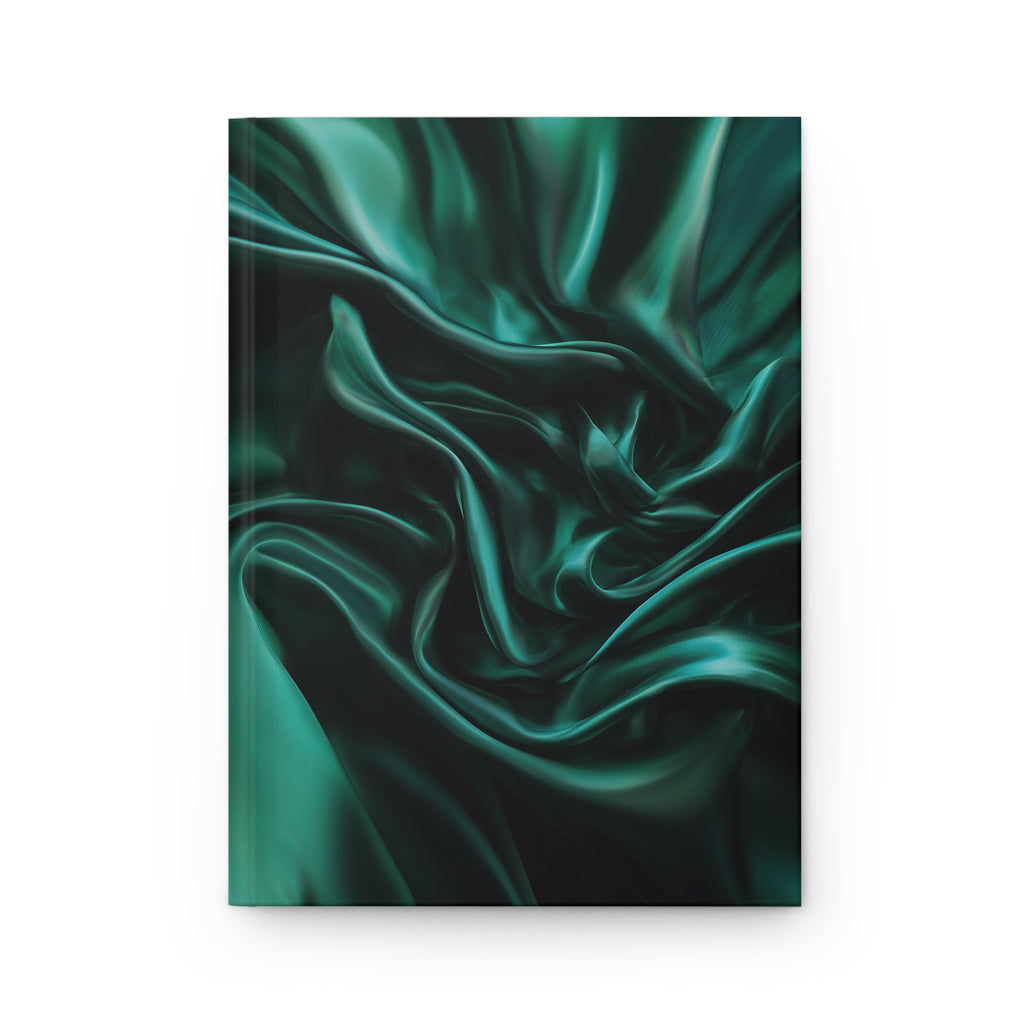Emerald Green Silk Texture Hardcover Journal