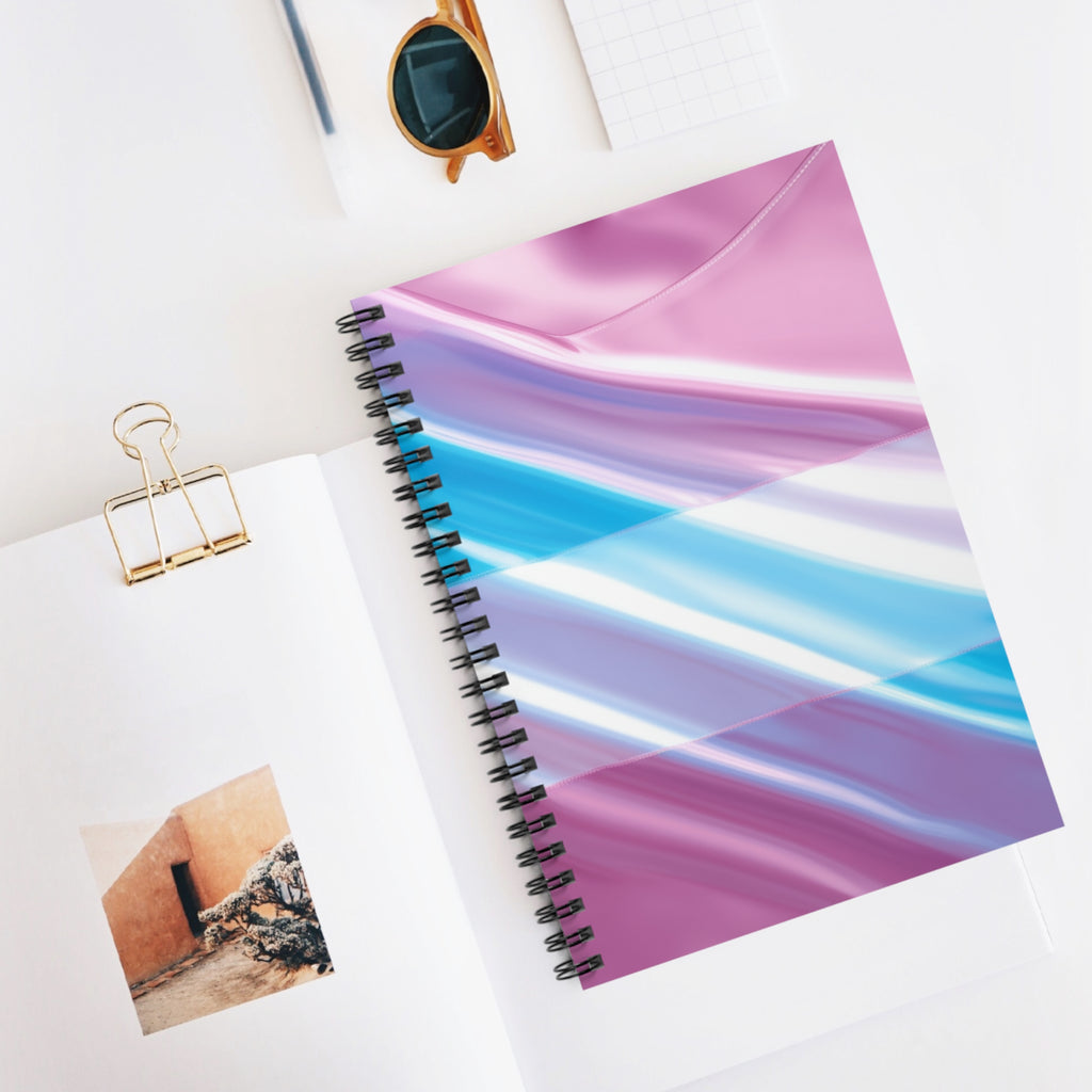 Trans Pride Spiral Notebook - Ruled Lines