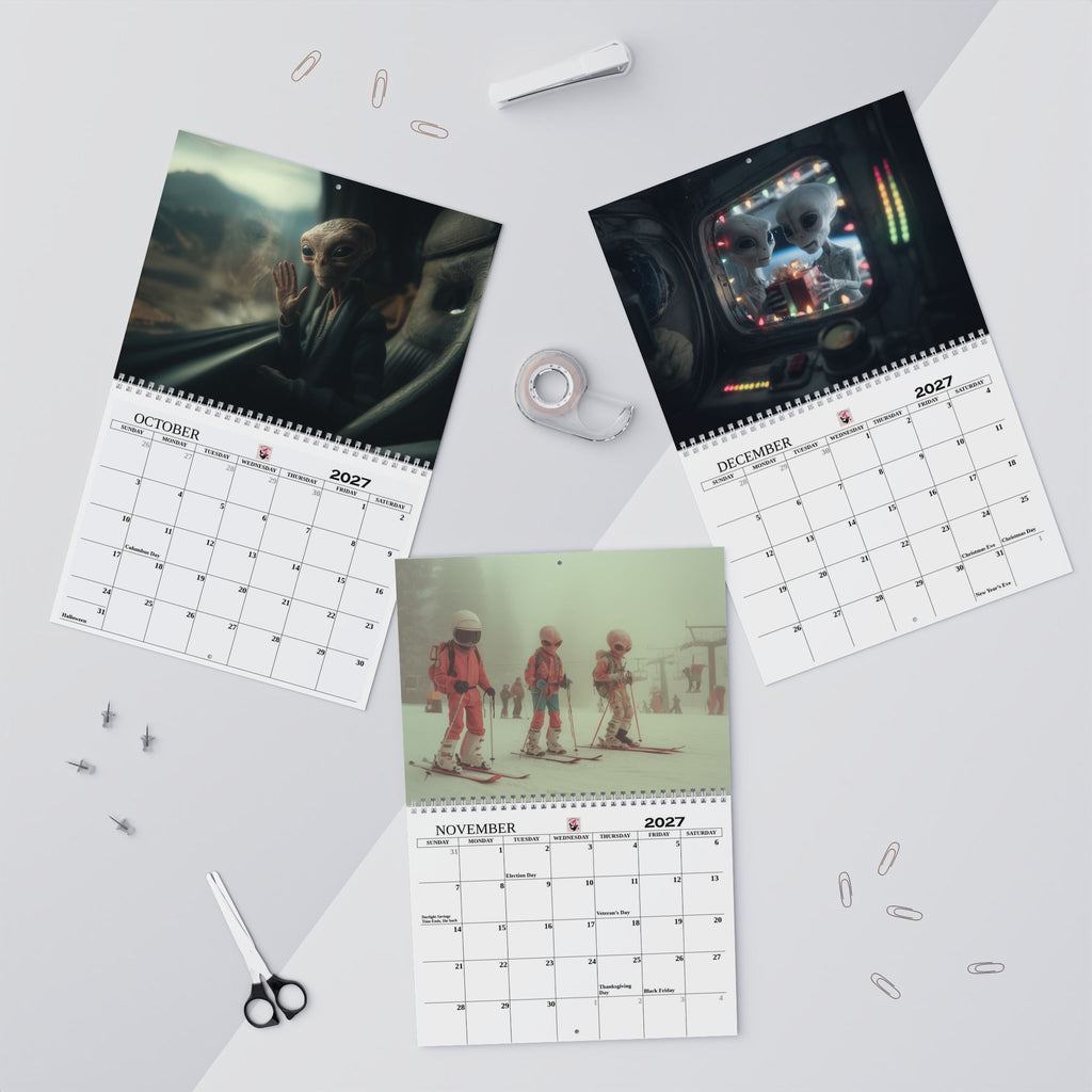 2027 Aliens Among Us Wall Calendar
