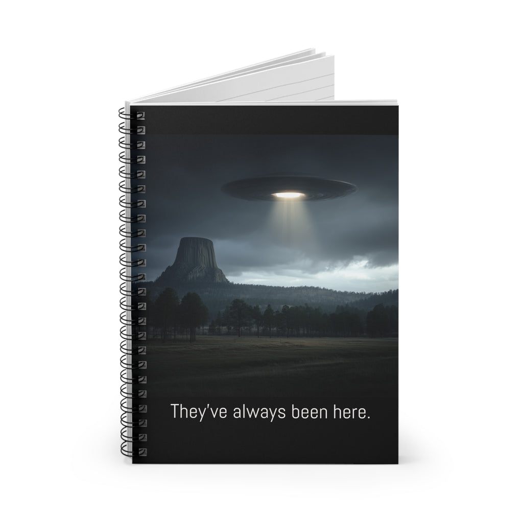 UFO-Themed Spiral Notebook - Perfect for Alien Enthusiasts, Sci-Fi Lovers, Journaling, Gifts, and More!