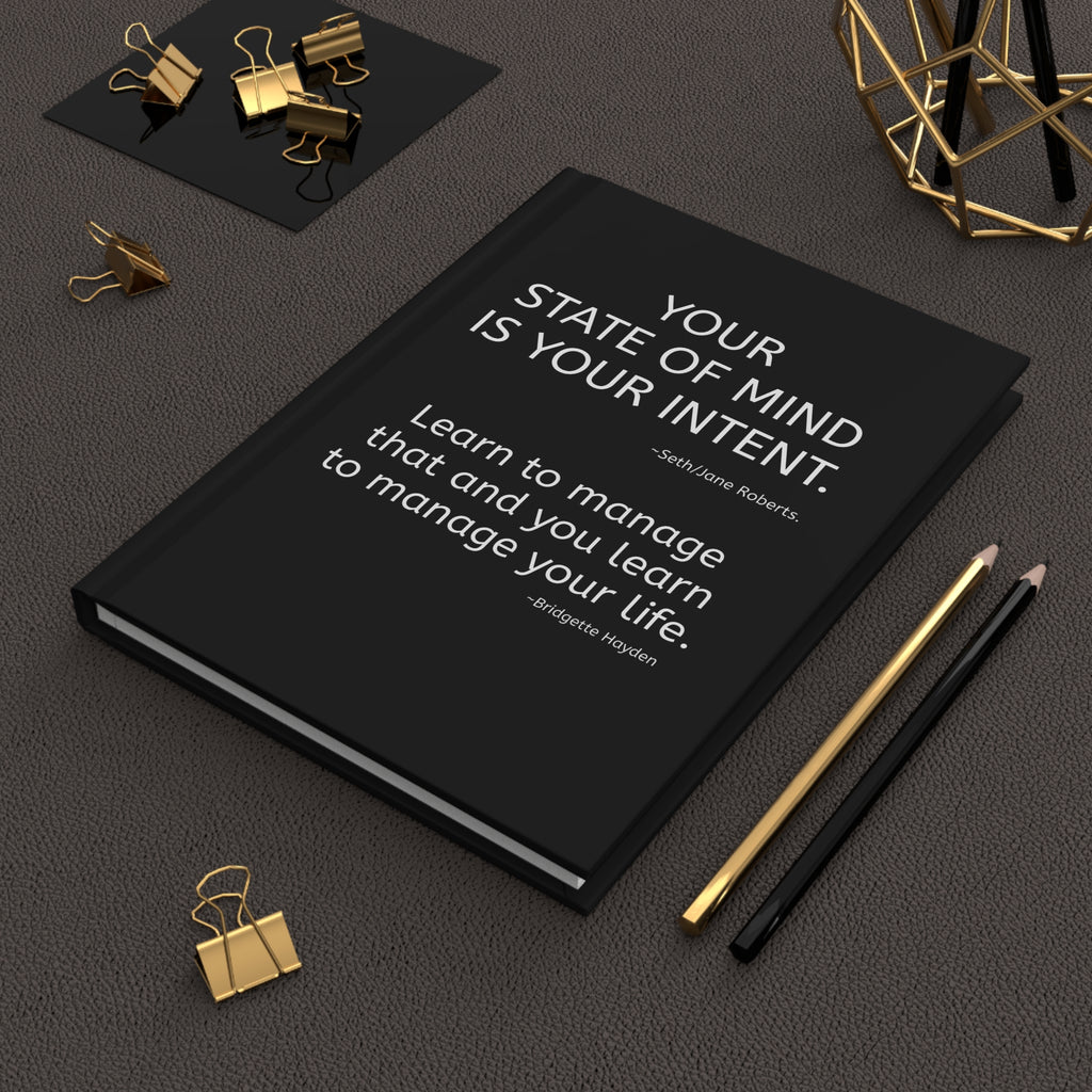 Your State of Mind Is Your Intent Motivational Notebook