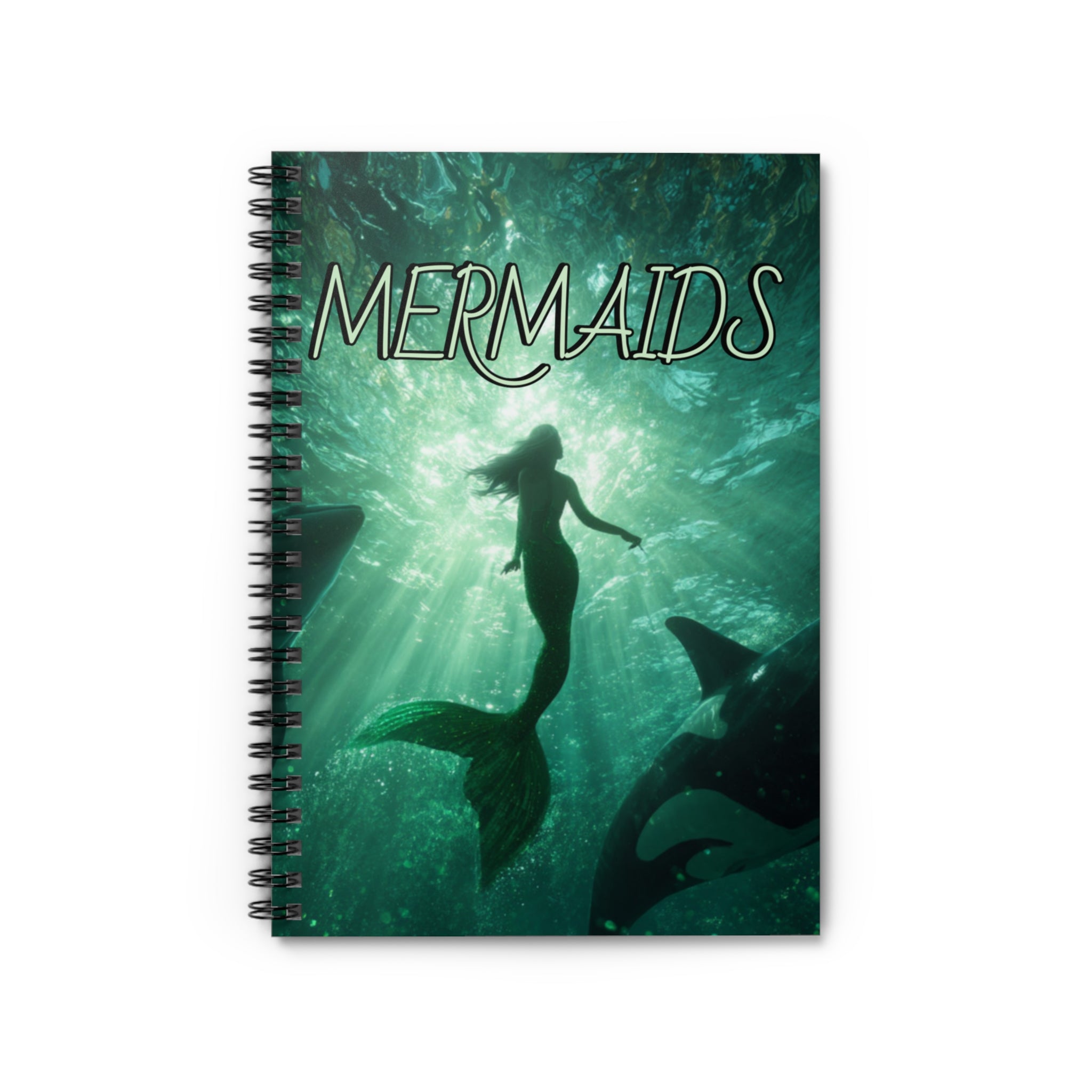 Mermaid Spiral Notebook - Ruled Line, Perfect for Journaling, Note-taking, Gifts for Ocean Lovers, Fantasy Fans, Back to School Supplies