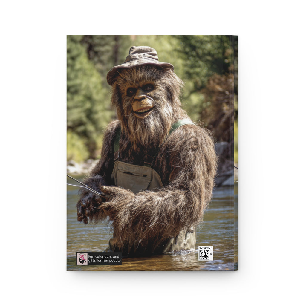 Bigfoot Fisherman Journal Sasquatch Yeti Fishing Notebook