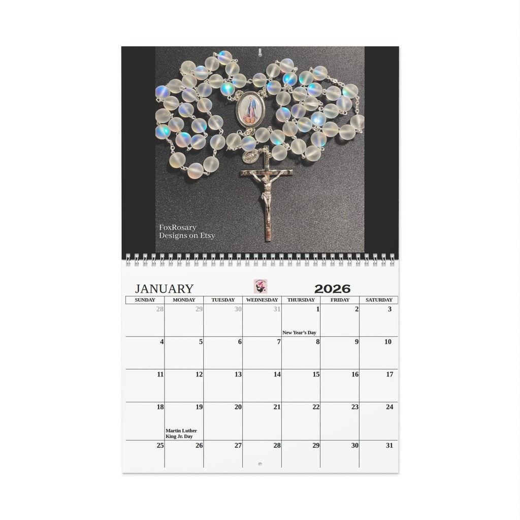 Religious Rosary Wall Calendar  2026