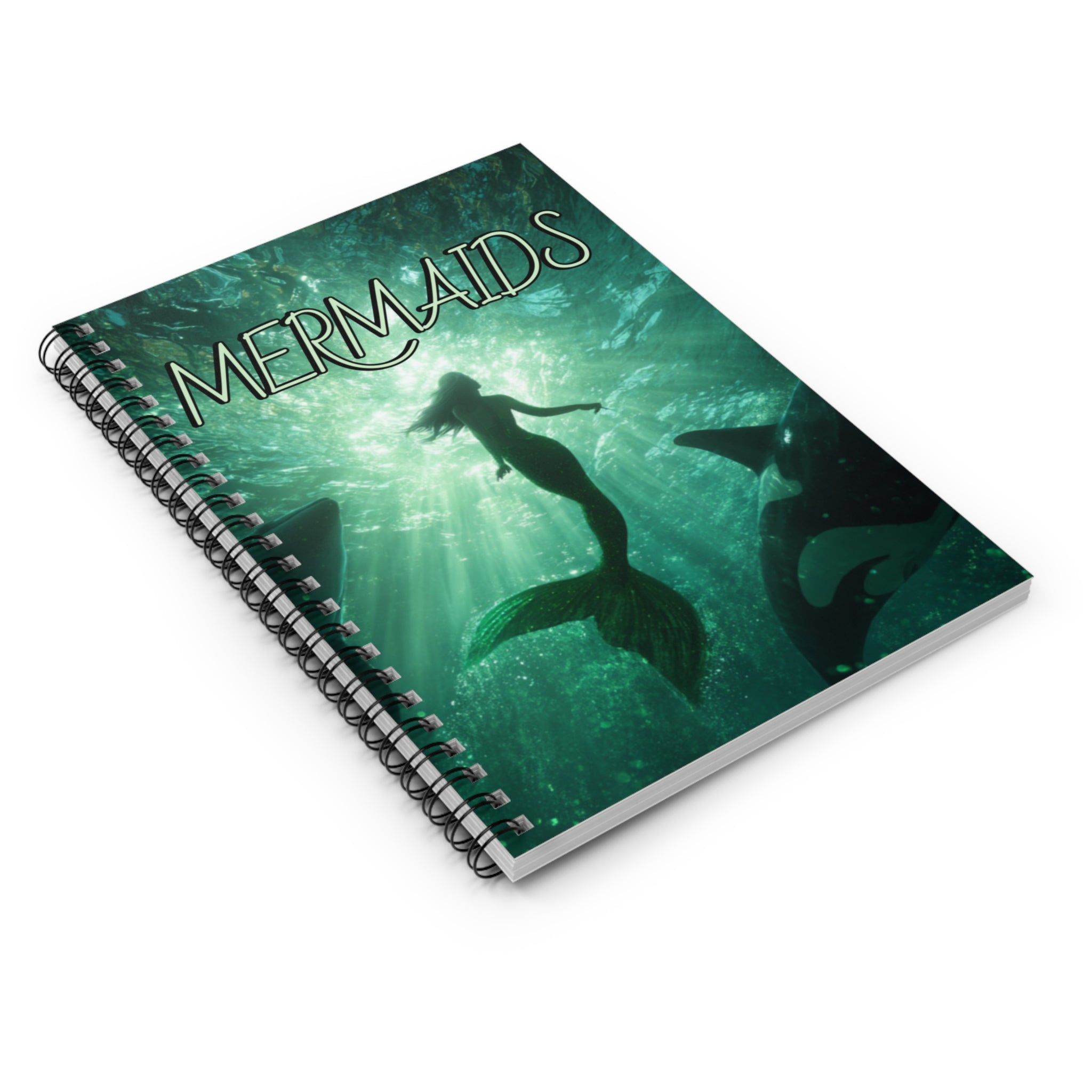 Mermaid Spiral Notebook - Ruled Line, Perfect for Journaling, Note-taking, Gifts for Ocean Lovers, Fantasy Fans, Back to School Supplies