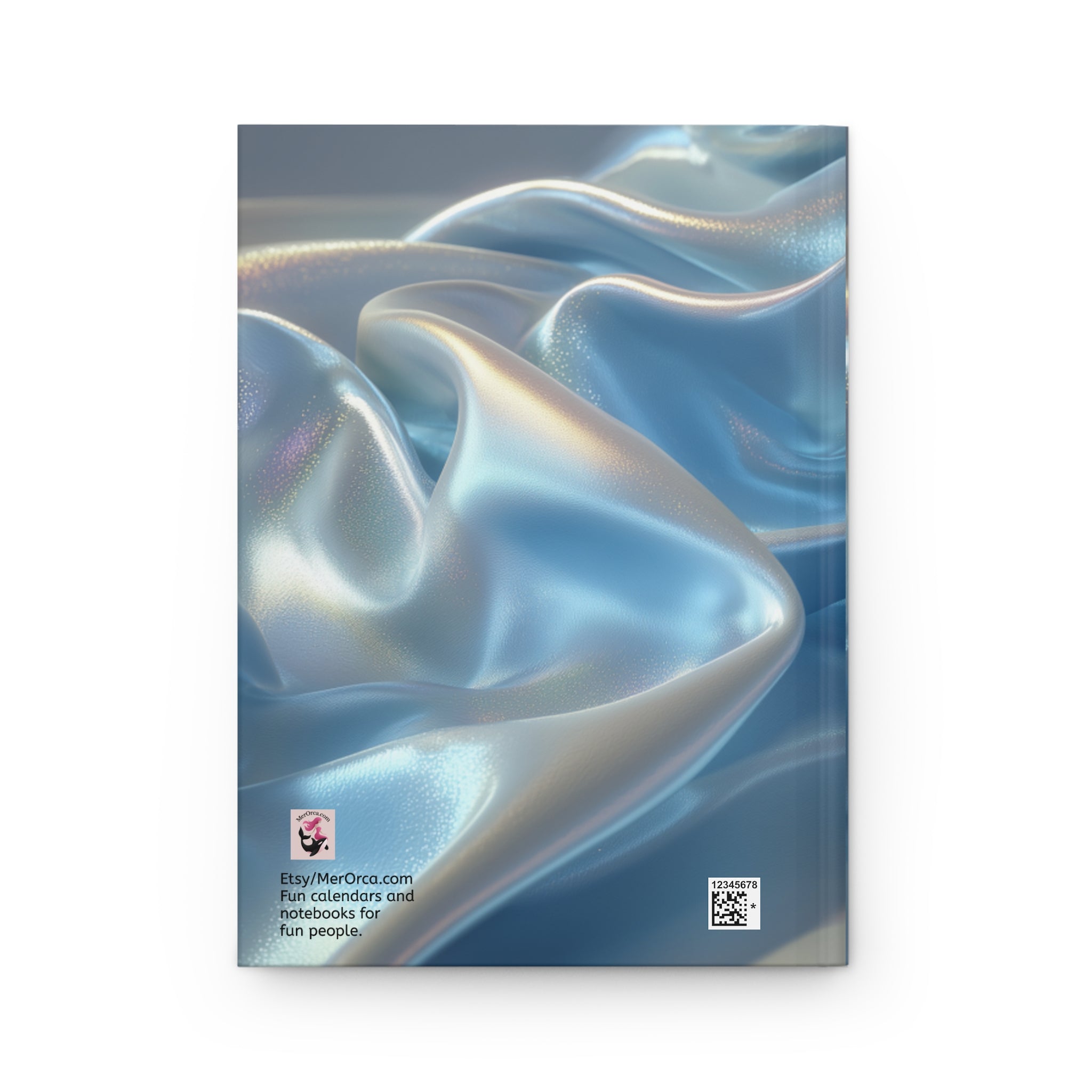 Light Blue Satin Hardcover Journal