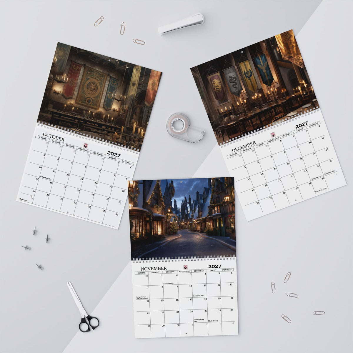 2027 Magical Tribute Wall Calendar Fantasy Calendar