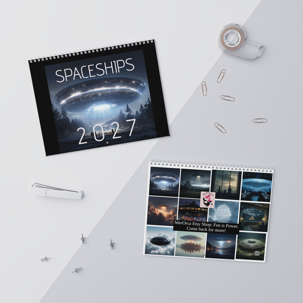 2027 Alien UFO UAP Wall Calendar  SciFi Space Calendar