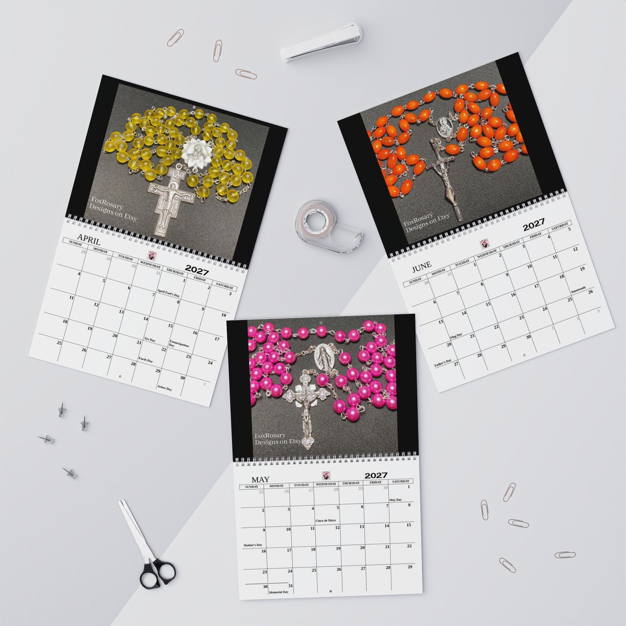 2027 Rosary Wall Calendar