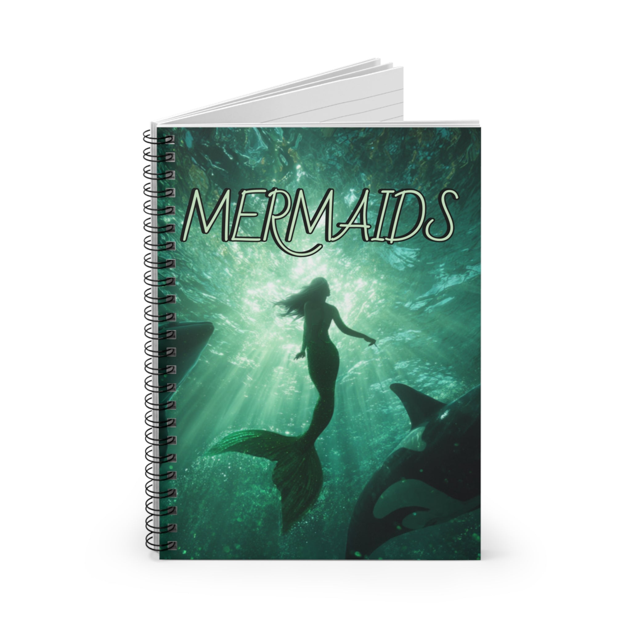 Mermaid Spiral Notebook - Ruled Line, Perfect for Journaling, Note-taking, Gifts for Ocean Lovers, Fantasy Fans, Back to School Supplies
