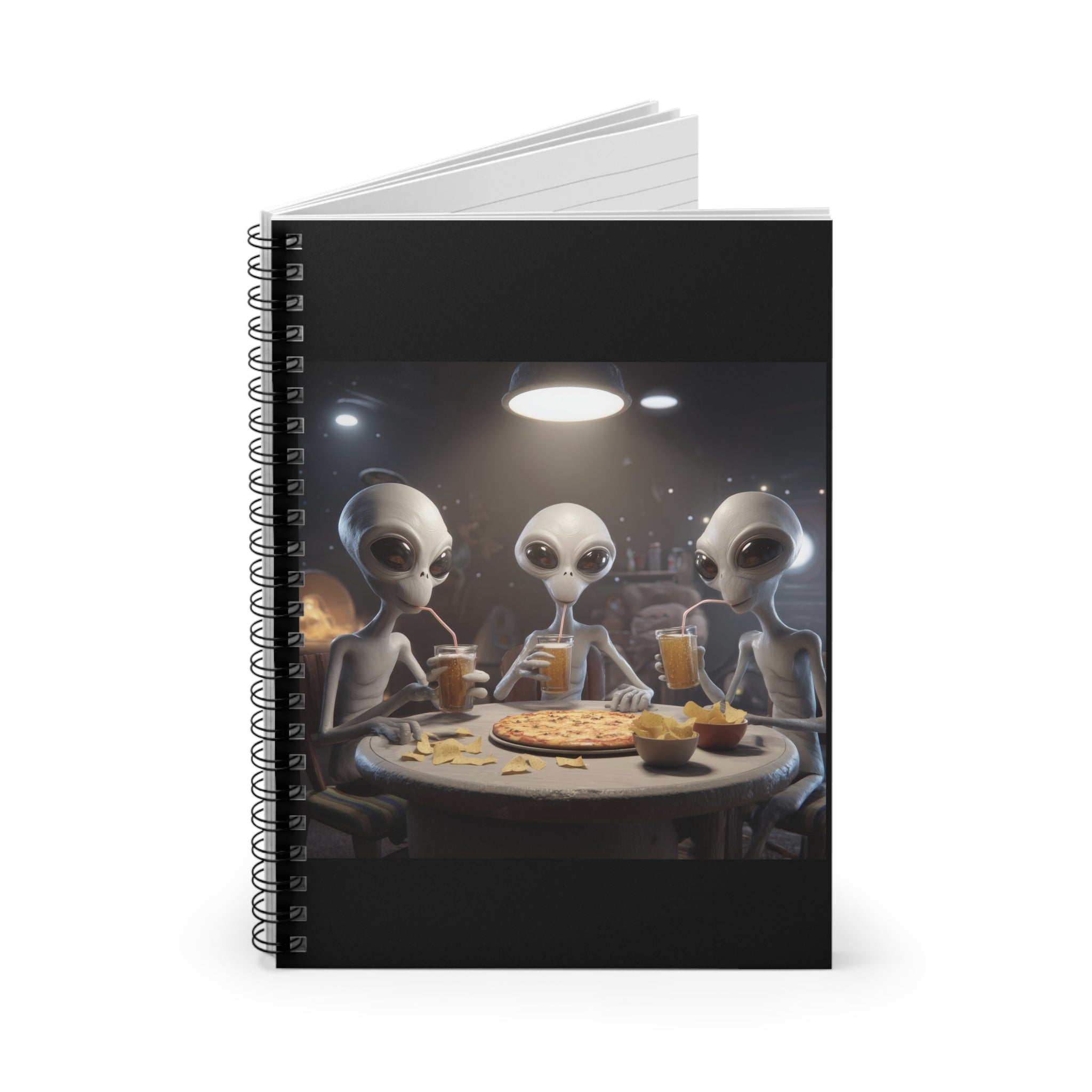 Alien Encounters Spiral Notebook - Ruled Line | Perfect for Sci-Fi Lovers, Journaling, Creative Writing, Gift for Space Enthusiasts, [...]