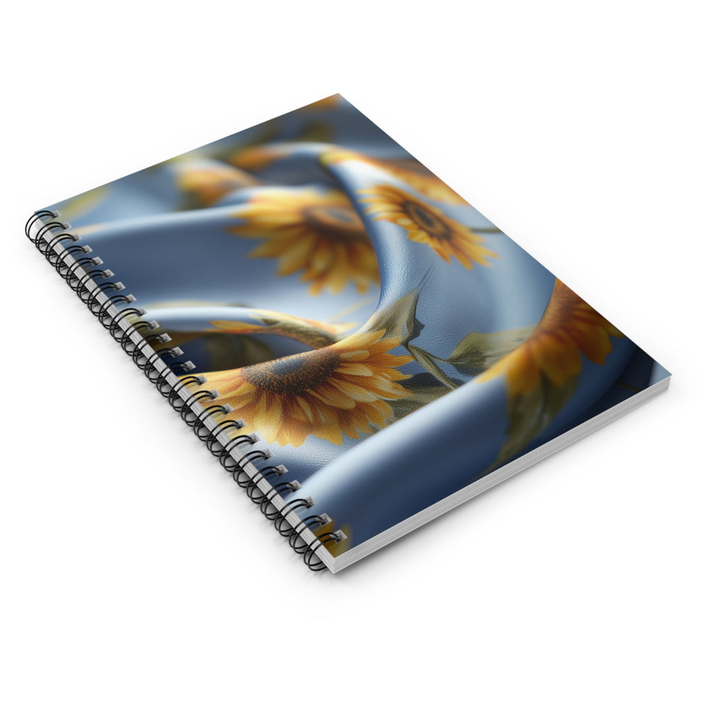 Sunflower Spiral Notebook - Ruled Line | Floral Journal for Writing, Art, School Supplies, Gift Ideas, Summer Decor