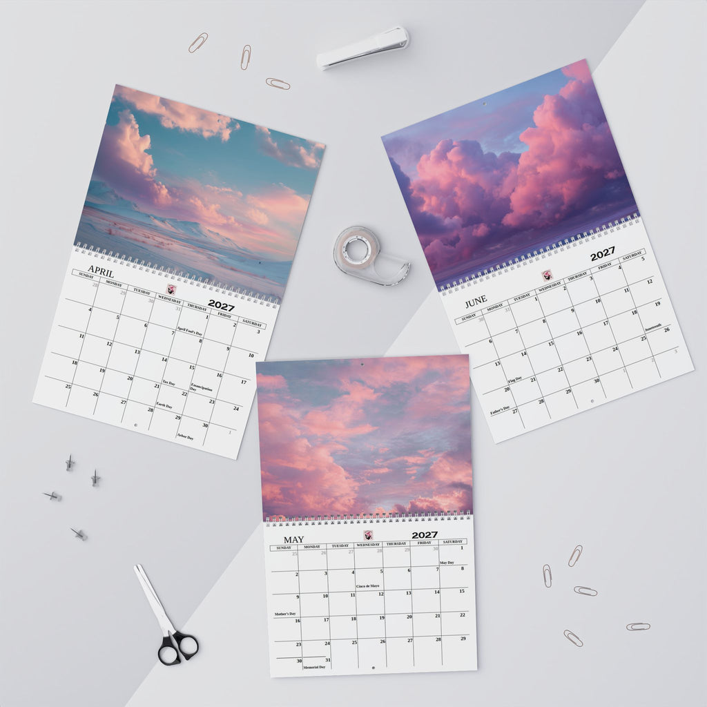 2027 Pink Skies Wall Calendar