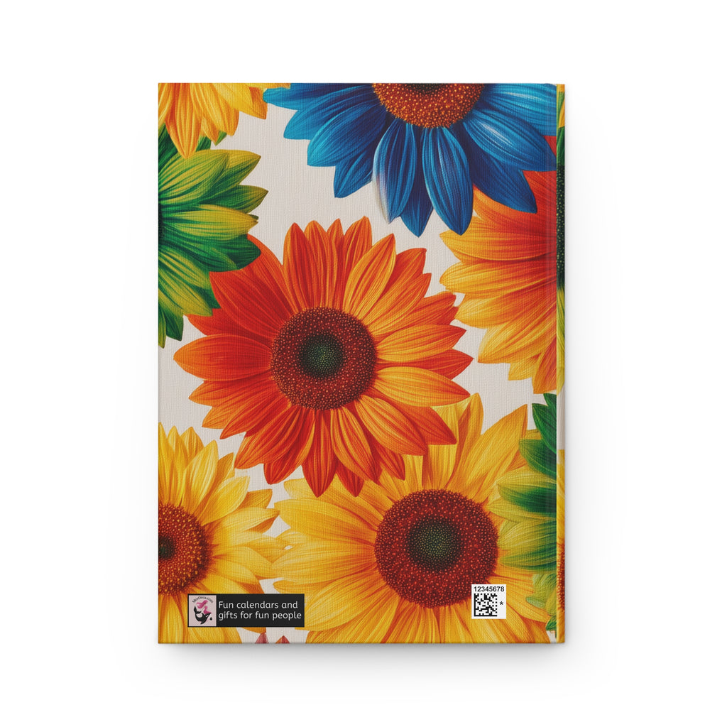 Colorful Sunflower Hardcover Journal Notebook Gift