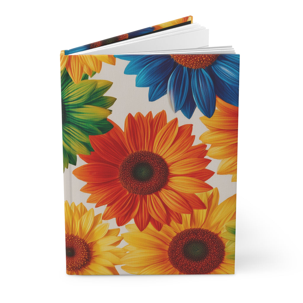 Colorful Sunflower Hardcover Journal Notebook Gift