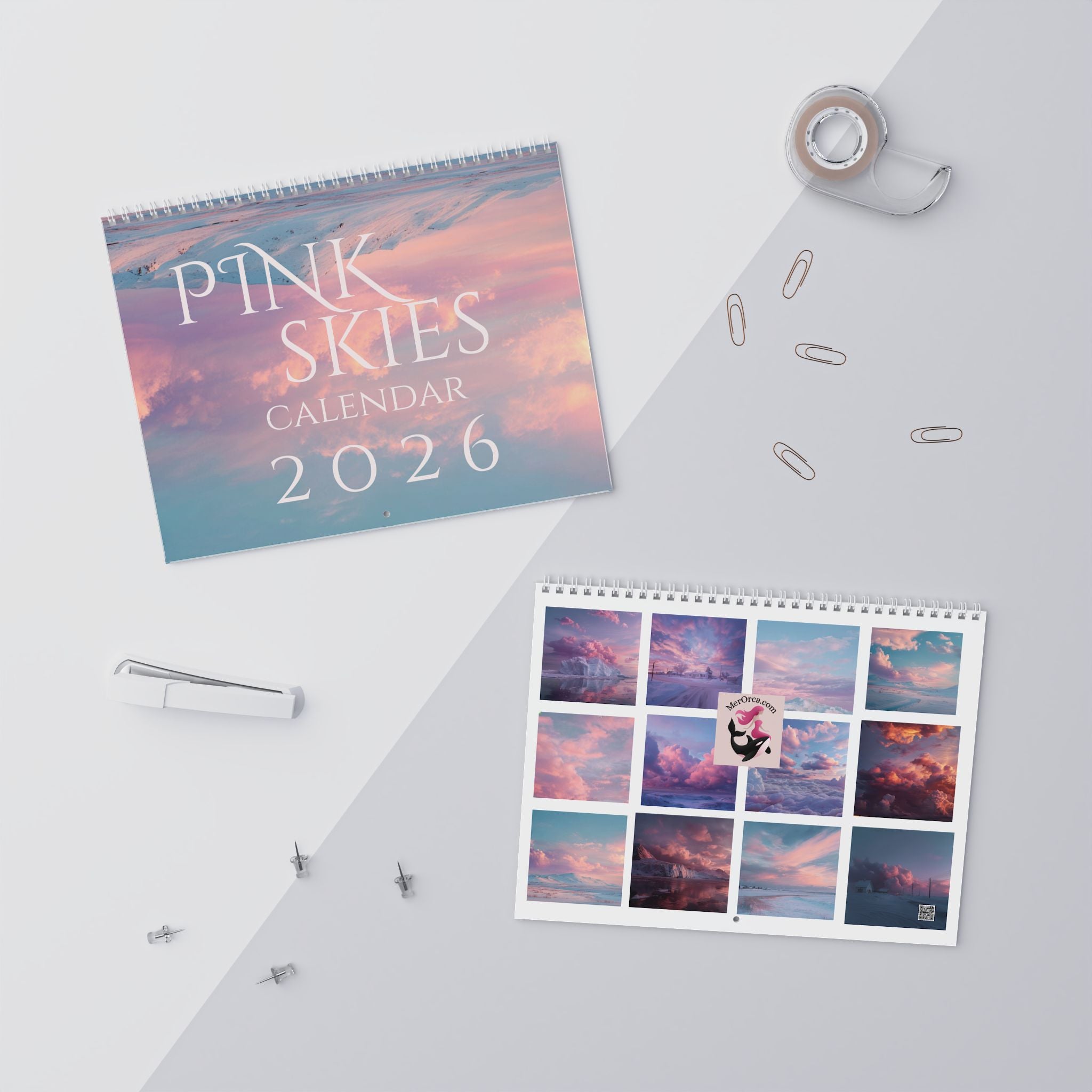 Pink Skies Wall Calendar  2026