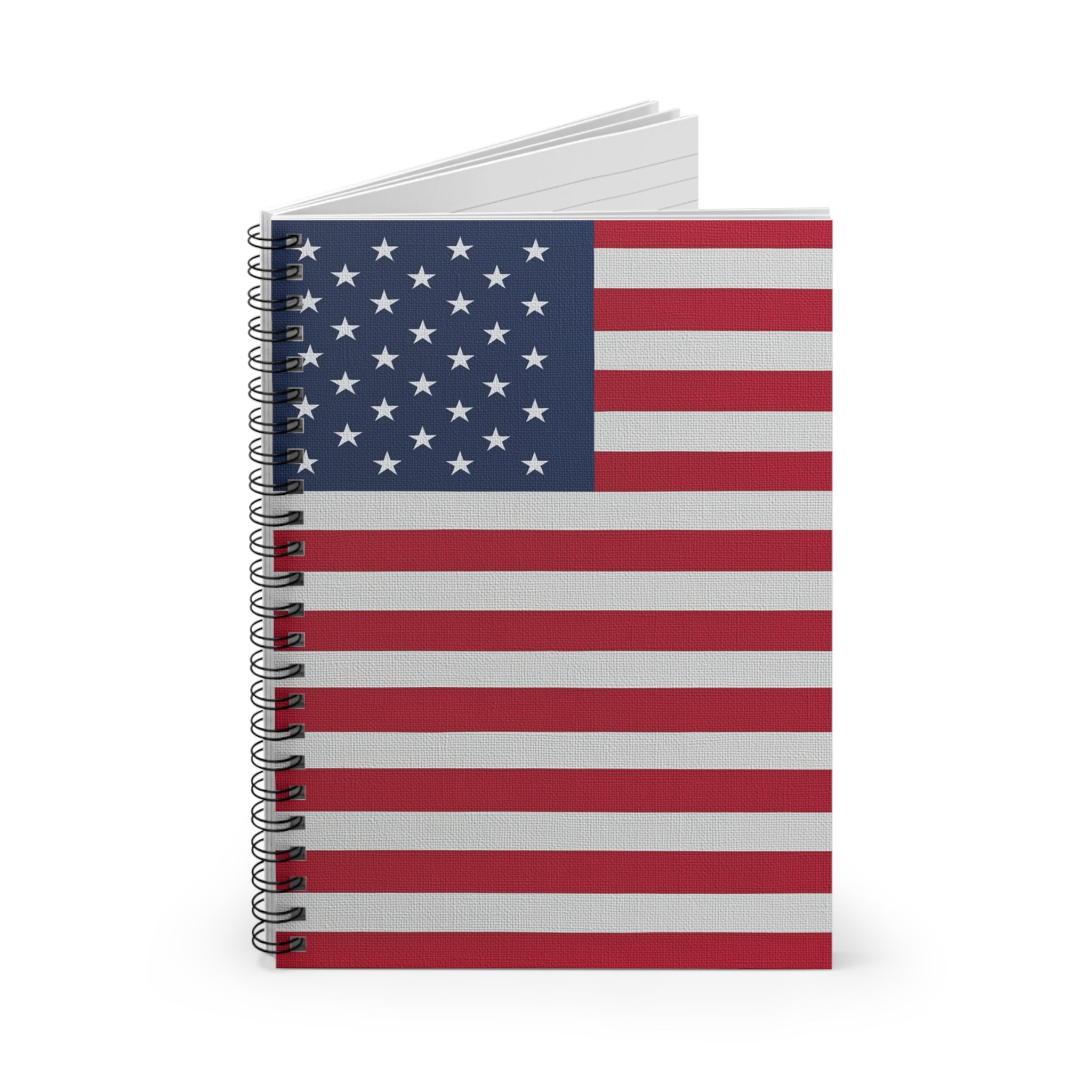 Patriotic Spiral Notebook - Ruled Line | USA Flag Design | Perfect for Note-Taking | Great Gift for Students and Veterans | Ideal for [...]
