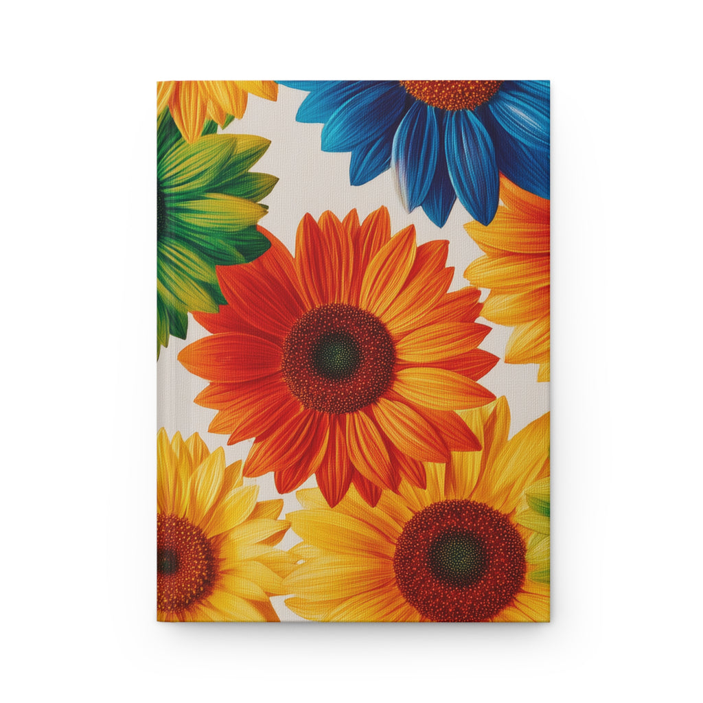 Colorful Sunflower Hardcover Journal Notebook Gift