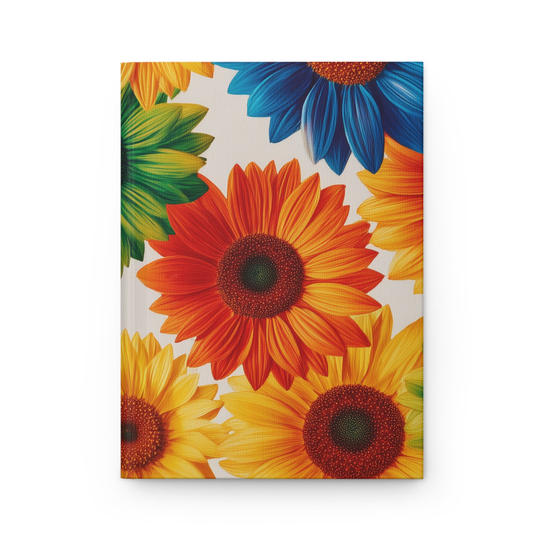 Colorful Sunflower Hardcover Journal Notebook Gift