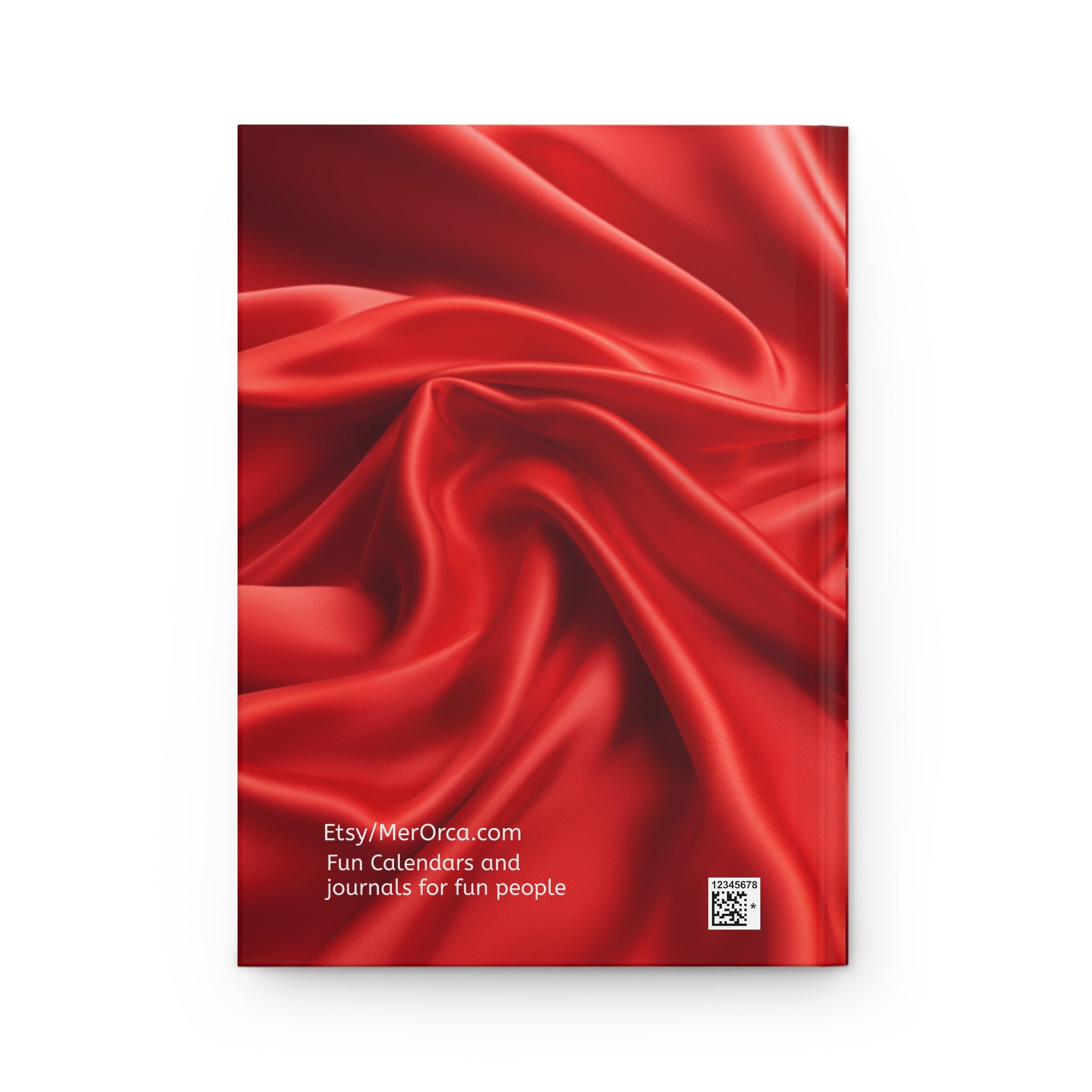 Red Satin Texture Hardcover Journal Luxurious Notebook for Notes & Gifts